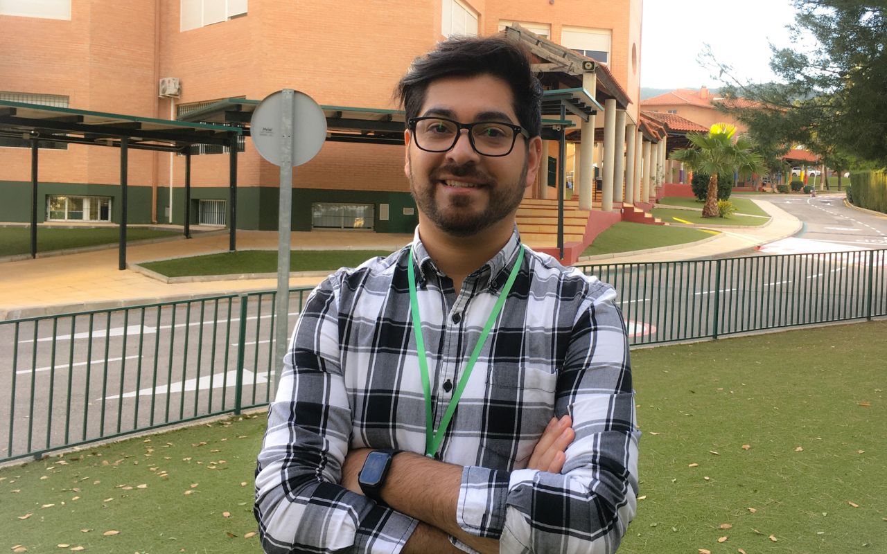 Ricardo Gutiérrez durante su estancia en ELIS Murcia