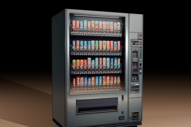 Máquina de vending en un colegio