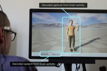 Actividad neuronal registrada en un participante con parálisis