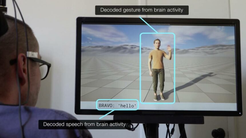 Actividad neuronal registrada en un participante con parálisis