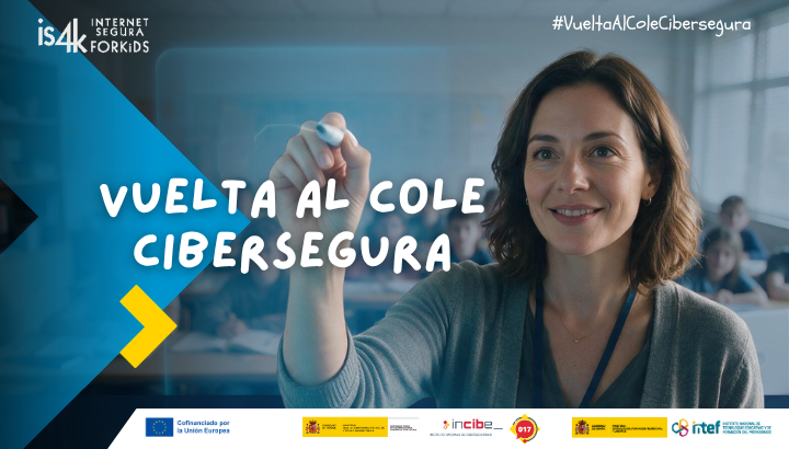 Campaña #VueltaAlColeCibersegura 2026 de INCIBE