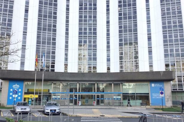 Fachada de la Delegación territorial de la Xunta de Galicia en A Coruña